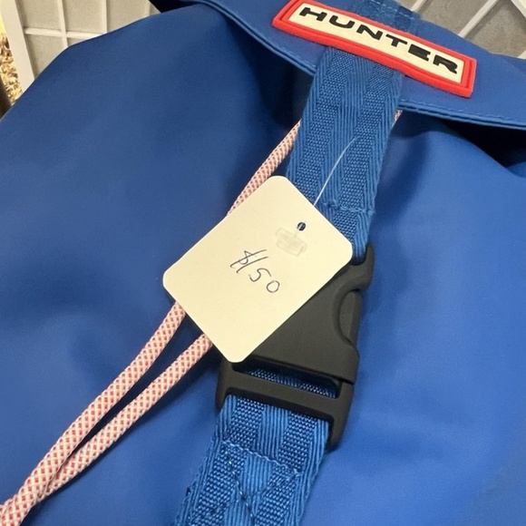 Hunter, Woman, Unisex, Backpack, Blue, Tie, Zip, Pocket, Canvas, Passageways.! main image 14